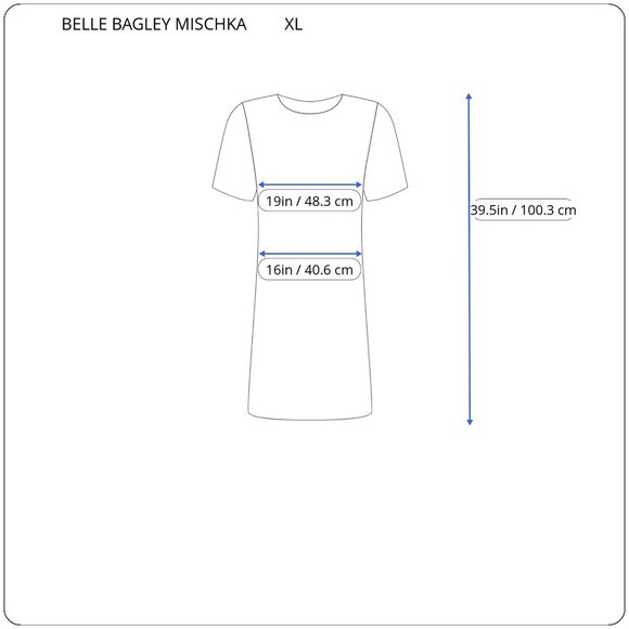 Belle Bagley Mischka Women Dress Extra Large XL Fit Flare Casual Blue BLU10E - Picture 2 of 10